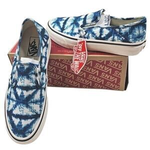 VANS~Woman 9; Men's 7.5~Indigo Drs. Blues/Marshall Slip -On Sf. Canvas Sneakers